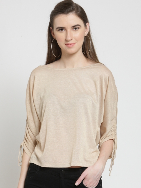 

Latin Quarters Women Beige Solid Top
