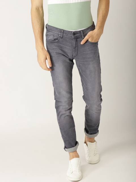 

United Colors of Benetton Men Grey Skinny Fit Mid-Rise Clean Look Stretchable Jeans
