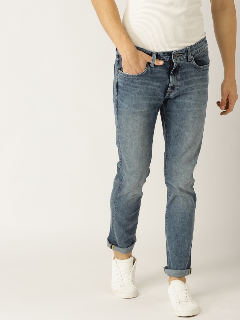 

United Colors of Benetton Men Blue Skinny Fit Mid-Rise Clean Look Stretchable Jeans
