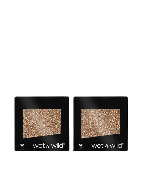 

Wet n Wild Sustainable Set of 2 Color Icon Toasty Glitter E355C Single Eyeshadow, Brown