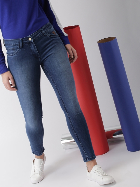 

Harvard Women Blue Skinny Fit Mid-Rise Clean Look Stretchable Jeans