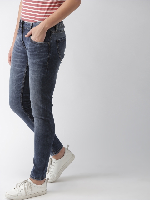 

Mast & Harbour Women Blue Skinny Fit Mid-Rise Clean Look Stretchable Jeans