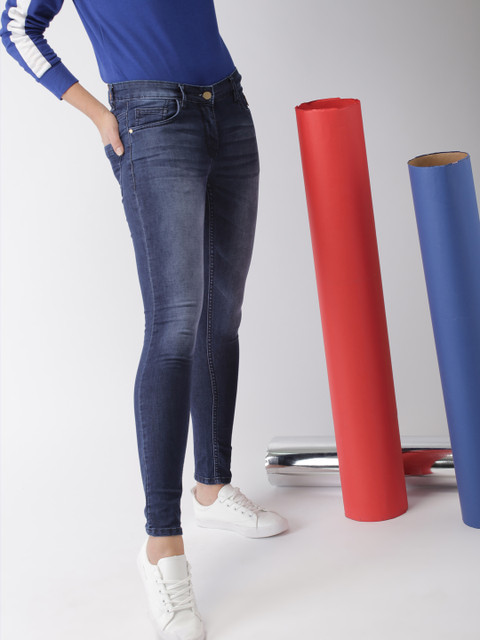 

Harvard Women Blue Skinny Fit Mid-Rise Clean Look Stretchable Jeans