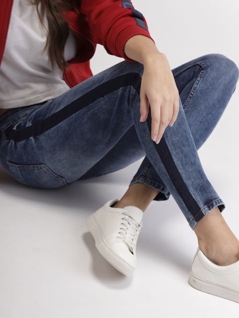 

Harvard Women Blue Skinny Fit Mid-Rise Clean Look Stretchable Jeans