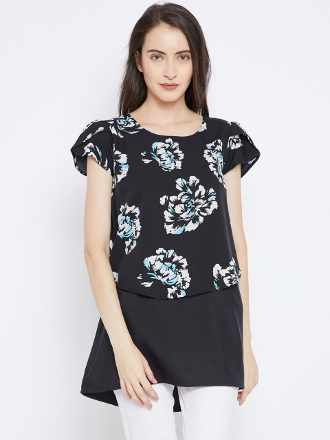 

Ruhaans Black & White Printed Tunic