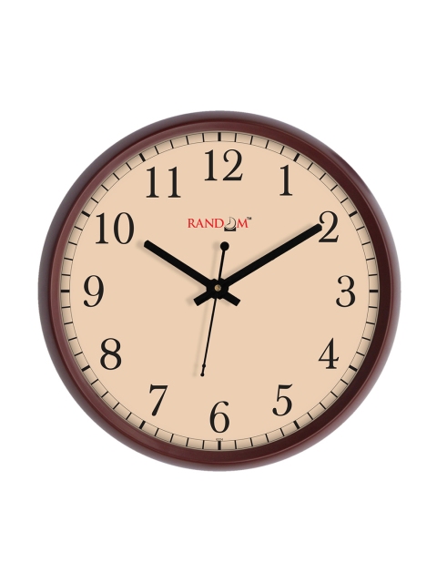 

RANDOM Beige Round Solid Analogue 30 cm Wall Clock