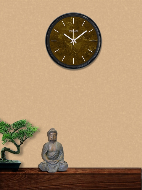 

RANDOM Olive Green Round Printed Analogue Wall Clock