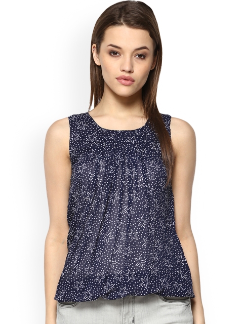 

Mayra Women Blue Printed Top