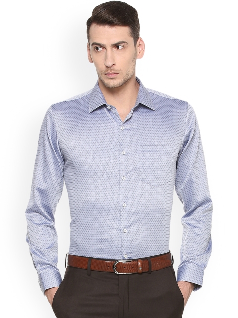 

Van Heusen Men Blue Slim Fit Printed Formal Shirt