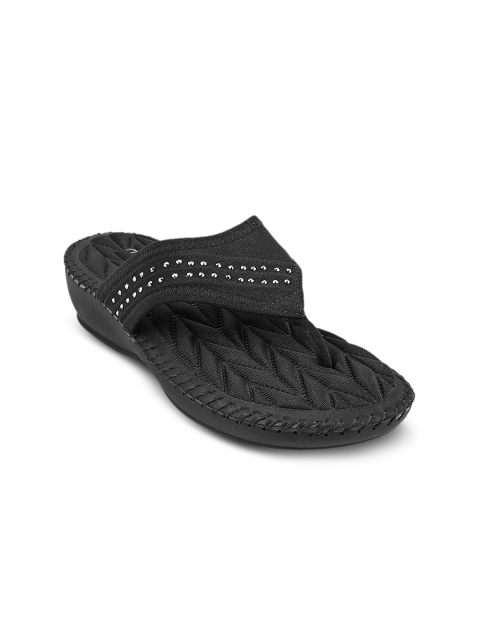 

Mochi Women Black Embellished Sandals