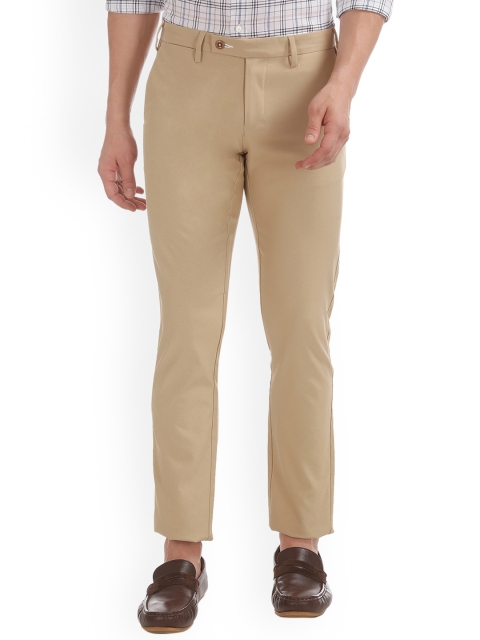 

GANT Men Beige Slim Fit Solid Regular Trousers
