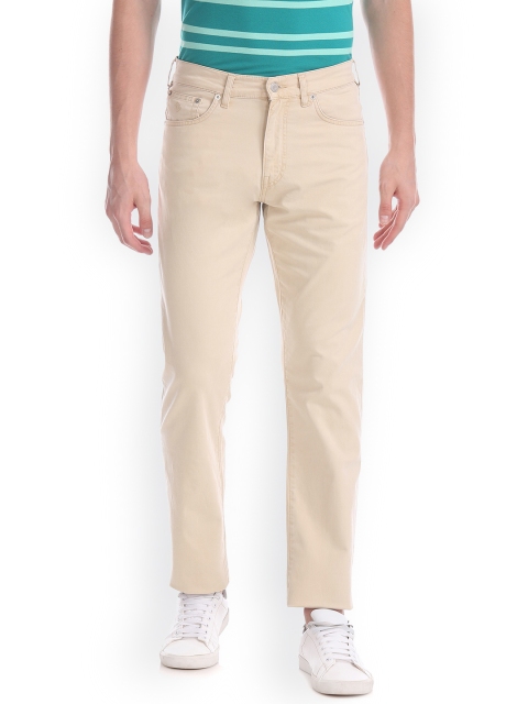

GANT Men Beige Regular Fit Mid-Rise Clean Look Stretchable Jeans