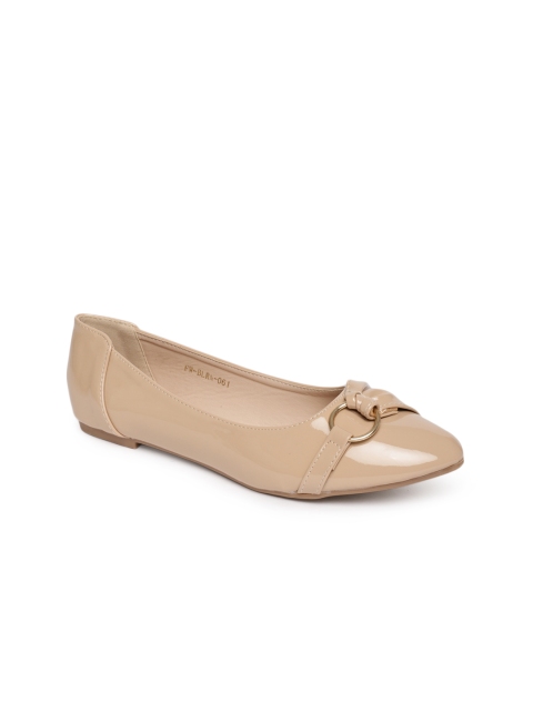 

Addons Women Beige Solid Ballerinas