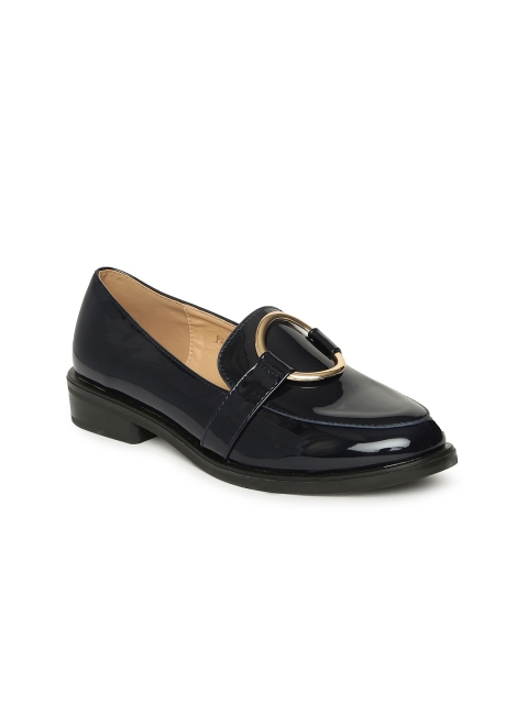 

Addons Women Navy Blue Solid Ballerinas