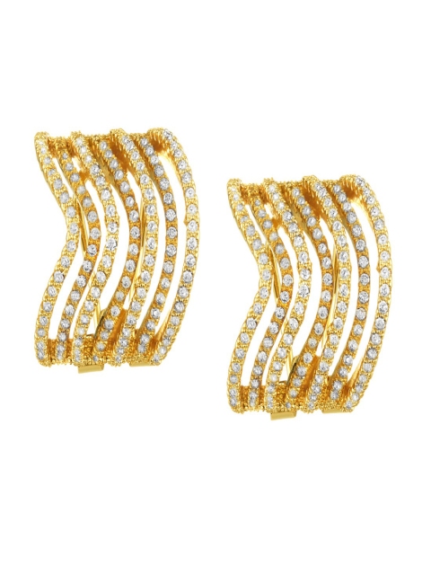 

shaze Gold-Plated Contemporary Studs