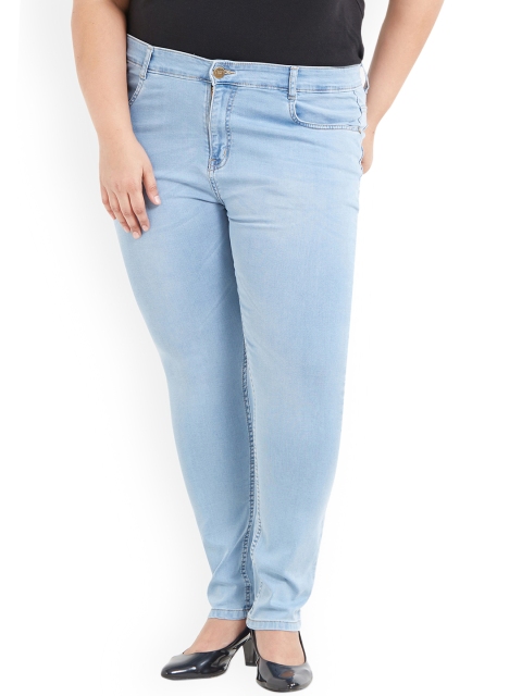 

ZUSH Plus Size Women Blue Regular Fit Mid-Rise Clean Look Stretchable Jeans