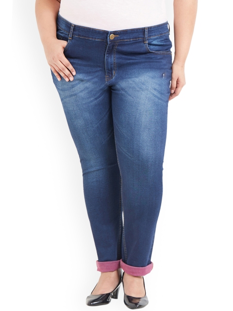 

ZUSH Plus Size Women Blue Regular Fit Mid-Rise Clean Look Stretchable Jeans