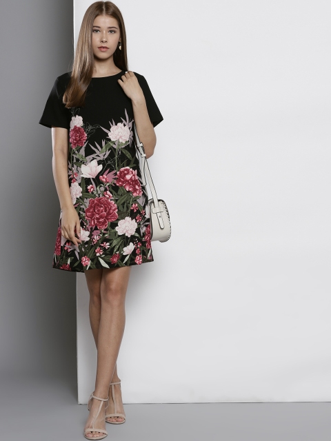 

DOROTHY PERKINS Women Black Printed Sheath Dress