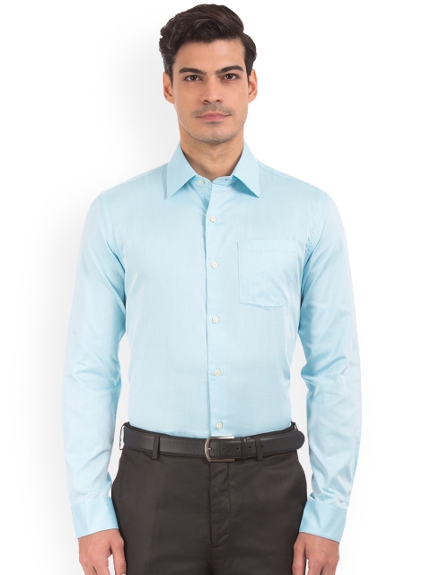 

Arrow Men Blue Slim Fit Printed Semiformal Shirt
