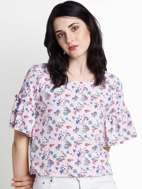 

Honey by Pantaloons Women Pink Printed A-Line Top