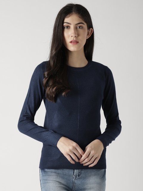 

Fort Collins Women Navy Blue Solid Pullover