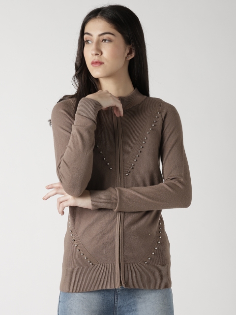 

Fort Collins Women Brown Solid Cardigan