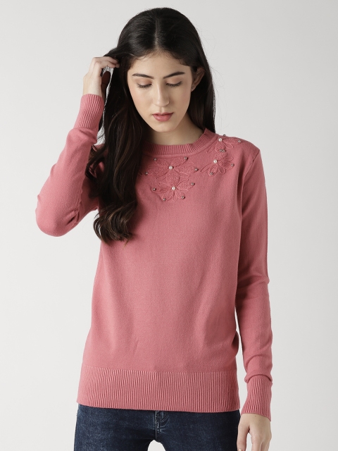 

Fort Collins Women Pink Solid Sweater