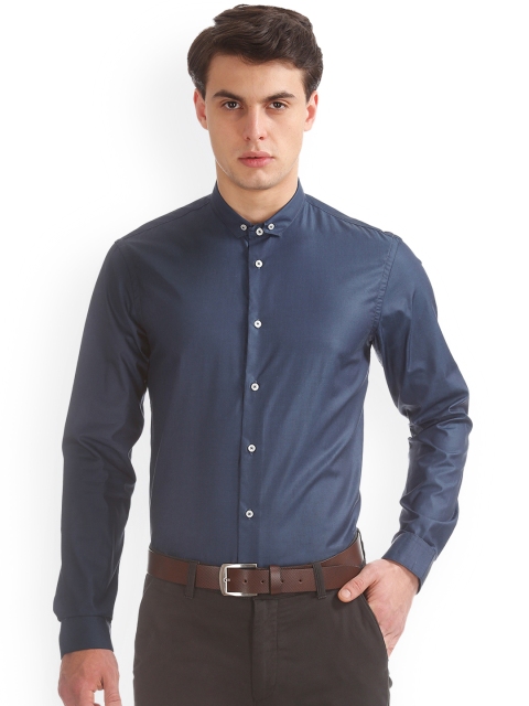 

Arrow New York Men Blue Slim Fit Solid Semiformal Shirt