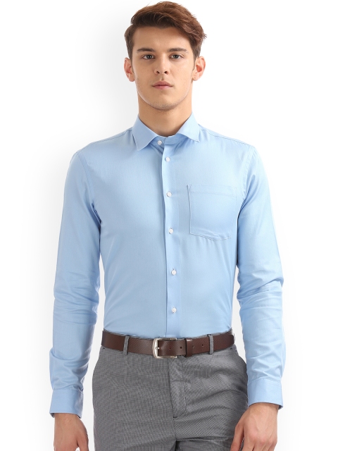 

Arrow New York Men Blue Slim Fit Self-Design Semiformal Shirt