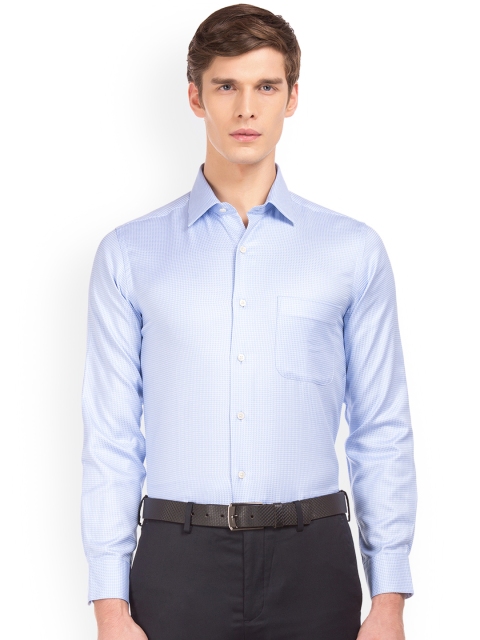 

Arrow Men Blue Regular Fit Printed Semiformal Shirt