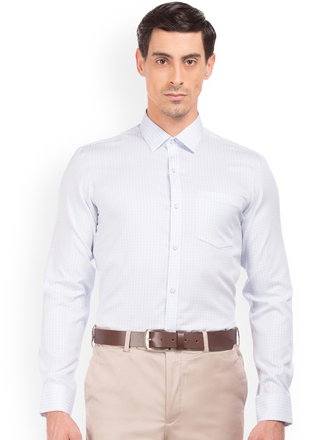 

Arrow Men Blue Slim Fit Checked Semiformal Shirt