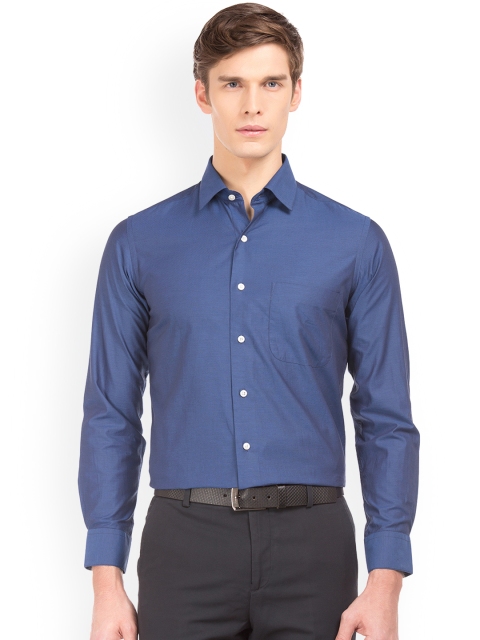 

Arrow Men Blue Regular Fit Printed Semiformal Shirt
