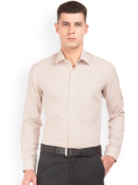 

Arrow Men Brown Slim Fit Checked Formal Shirt