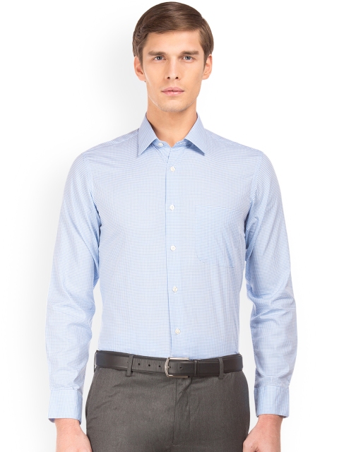 

Arrow Men Blue Regular Fit Checked Semiformal Shirt