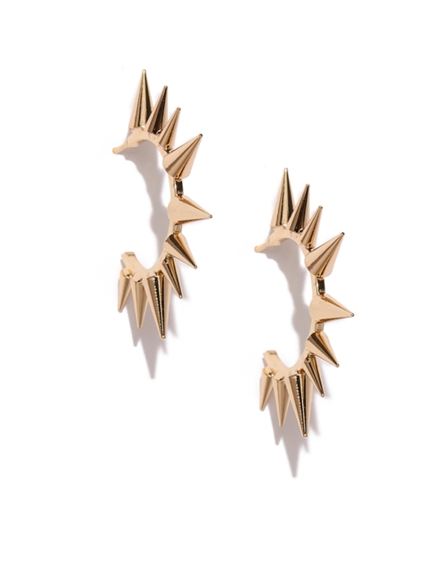 

Ayesha Gold-Toned Spiked Half Hoop Earrings