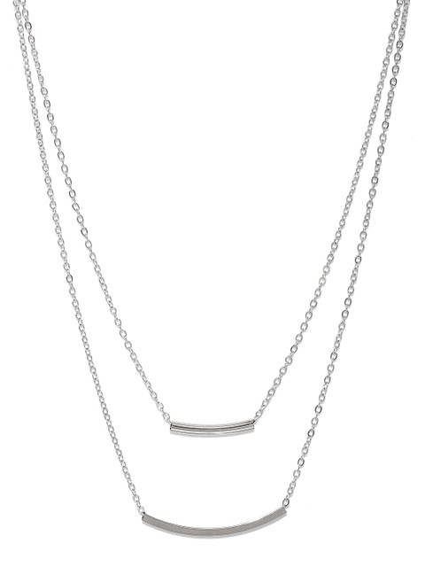 

Ayesha Silver-Toned Metal Necklace