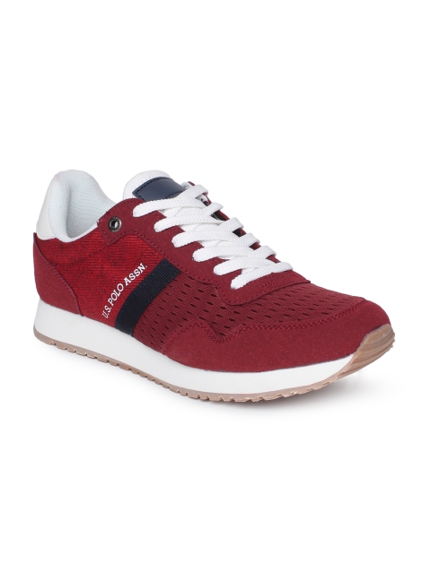 

U.S. Polo Assn. Men Red Solid Durrell Sneakers