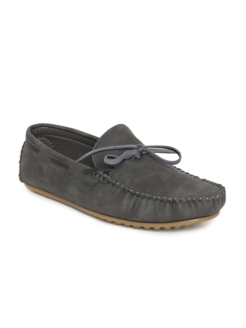 

U.S. Polo Assn. Men Grey Slip-On Boat Shoes