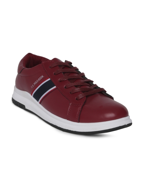 

U.S. Polo Assn. Men Maroon Victor Sneakers