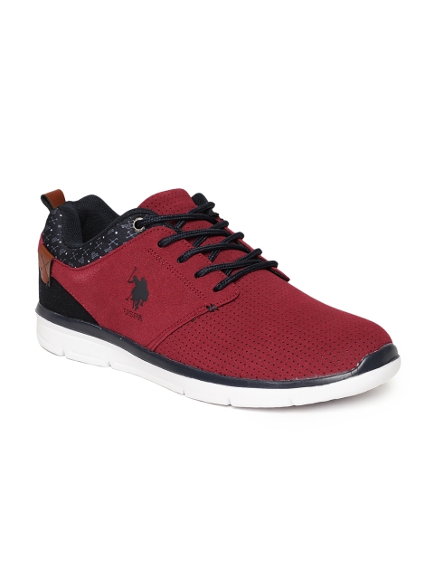 

U.S. Polo Assn. Men Burgundy Sneakers
