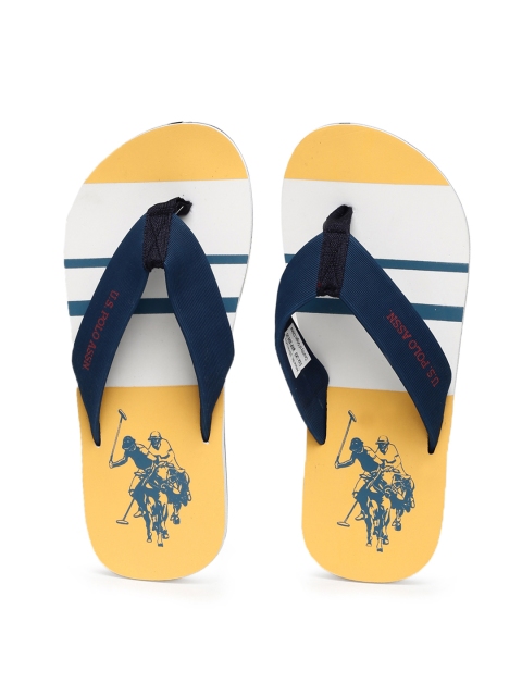 

U.S. Polo Assn. Men Navy Blue Solid Thong Flip-Flops