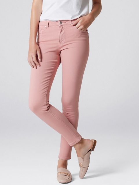 

Forever New Women Pink Skinny Fit Mid-Rise Clean Look Stretchable Jeans