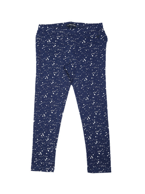 

Allen Solly Junior Girls Navy Printed Leggings, Navy blue