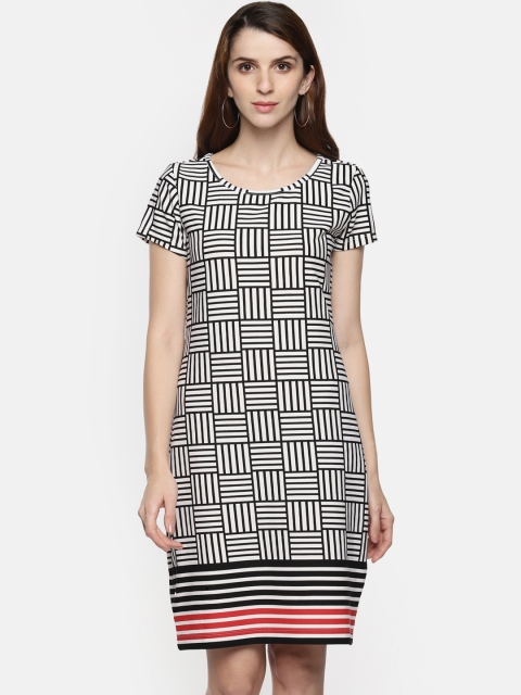 

Annabelle by Pantaloons Women White Printed A-Line Dress