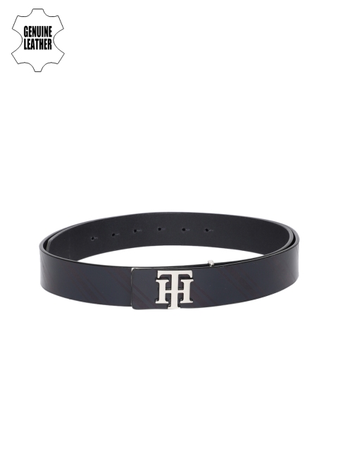 

Tommy Hilfiger Men Navy Blue Genuine Leather Belt
