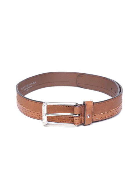 

Tommy Hilfiger Men Brown Textured Detail Belt