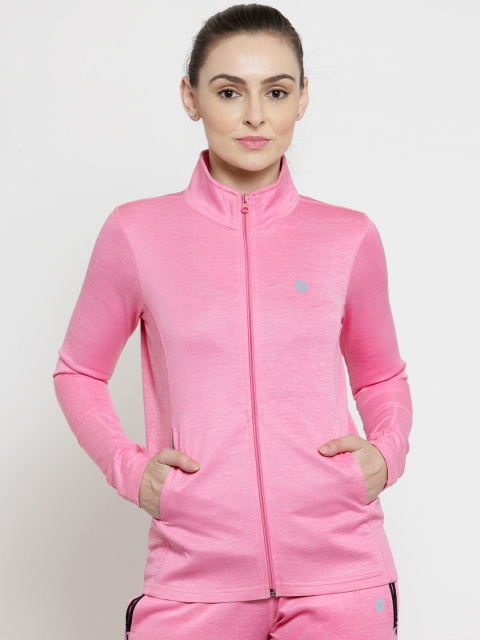 

BUKKUM Women Pink Solid Sweatshirt