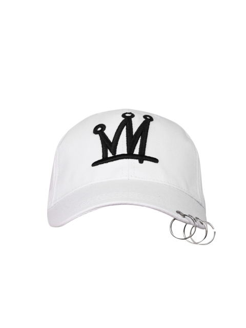 

lil' star Girls White Embroidered Baseball Cap
