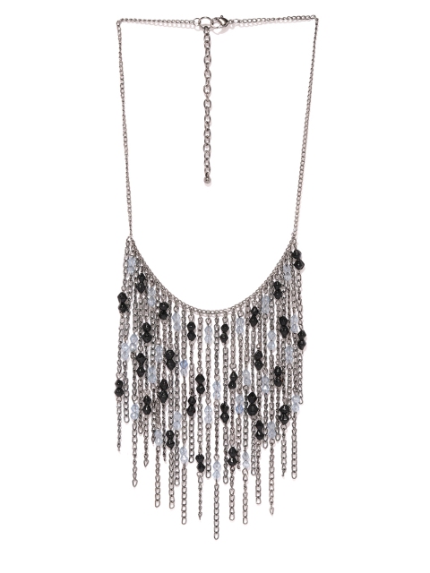 

ToniQ Black Metal Boho Tribal Necklace