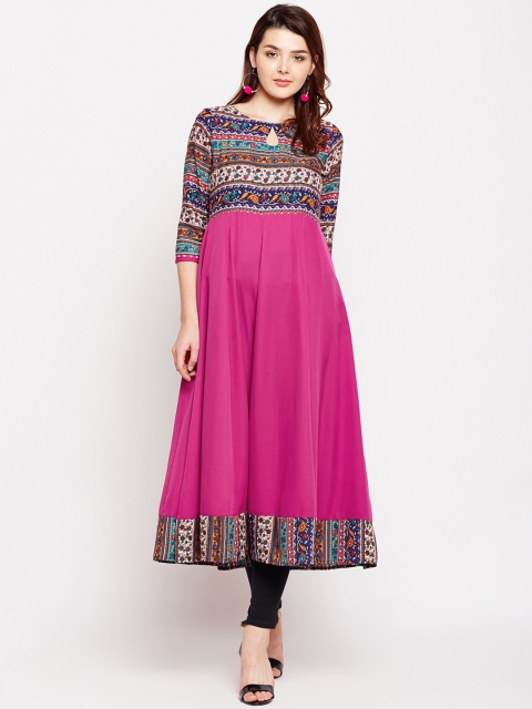 

Azira Women Multicoloured Printed Anarkali Kurta, Multi